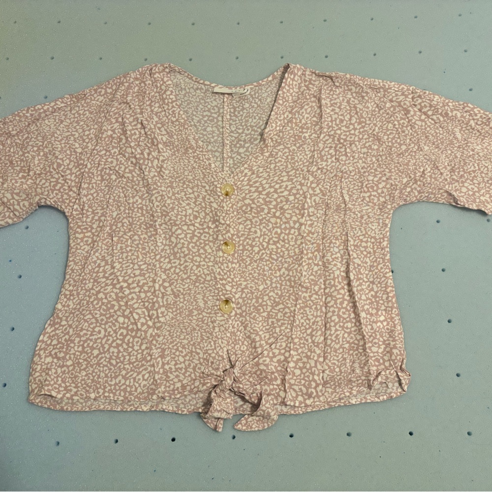 LUQ Elaine Tie Front Top